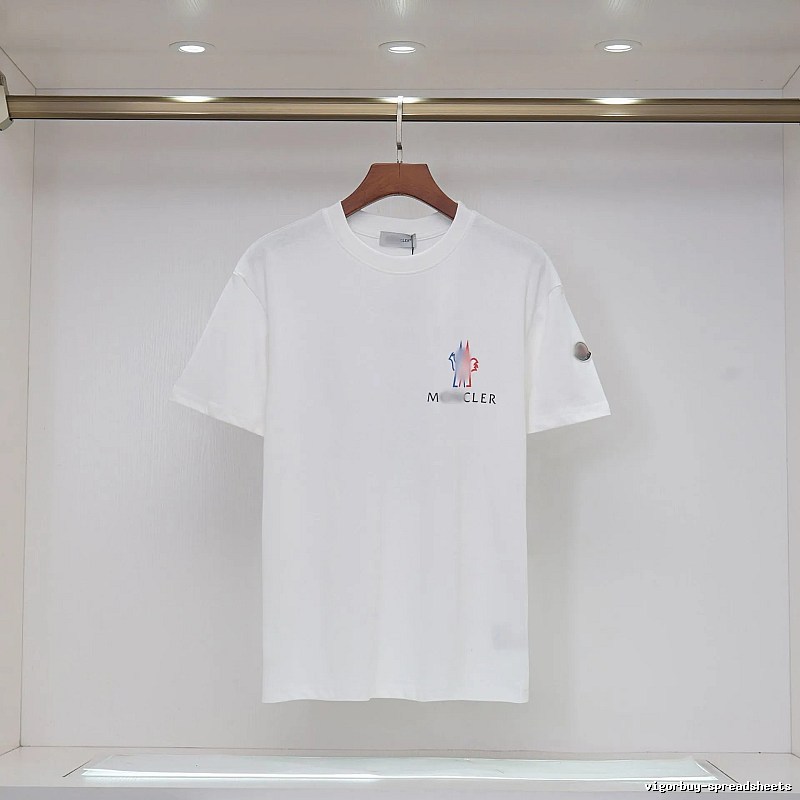 Moncler Printed Casual Style White Short-sleeve T-shirt