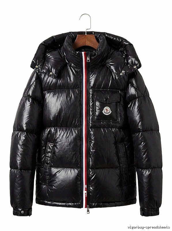 Moncler Shiny and Stylish Black Down Jacket