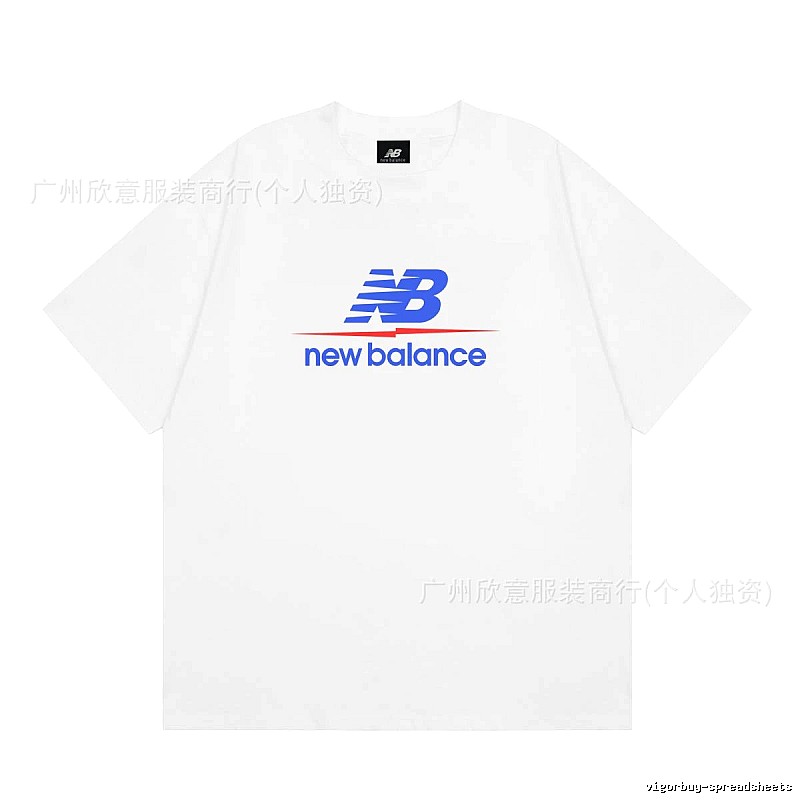 New Balance Printed Casual Style White T-shirt
