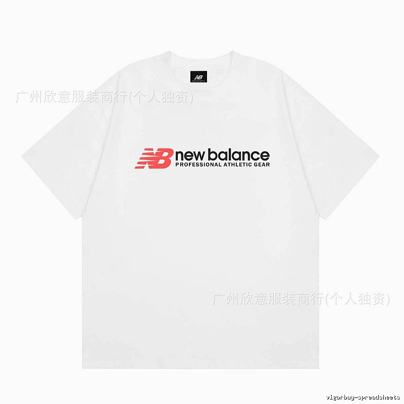 New Balance Sports Casual Style White Short-sleeve T-shirt
