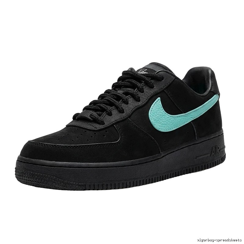 Nike Air Force 1 Black and Green Board Shoes