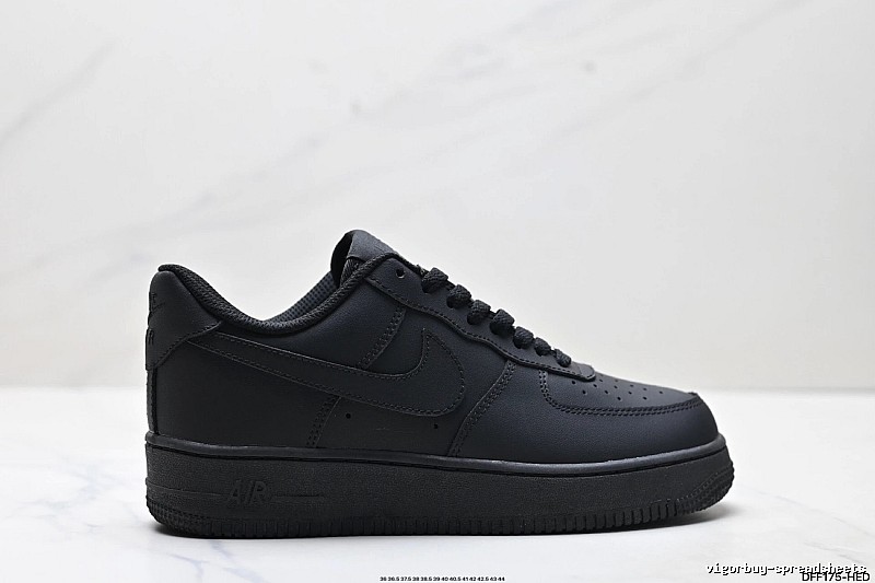 Nike Air Force 1 black trendy sneakers