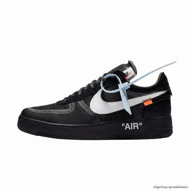 Nike Air Force black and gray trendy cool sports shoes