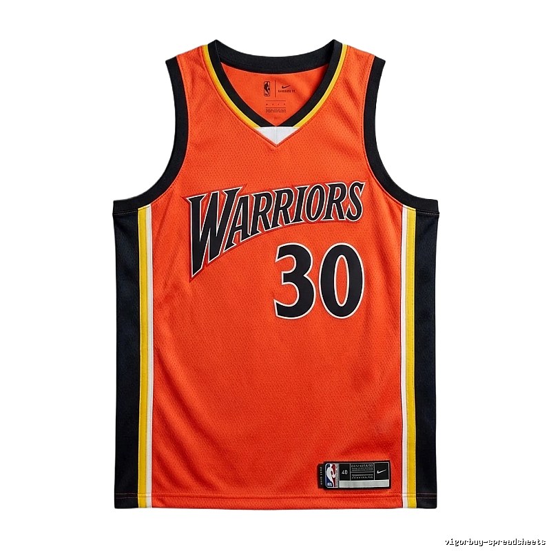 Nike Curry series orange and black basketball uniforms