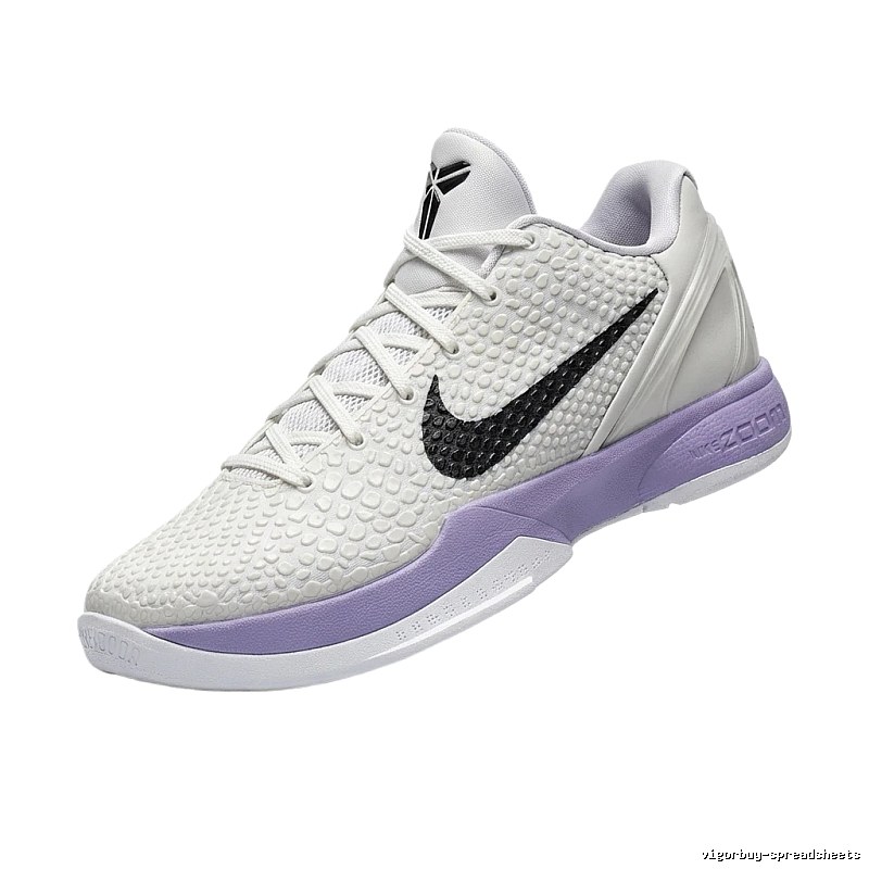 Nike retro-style white and purple sports shoes