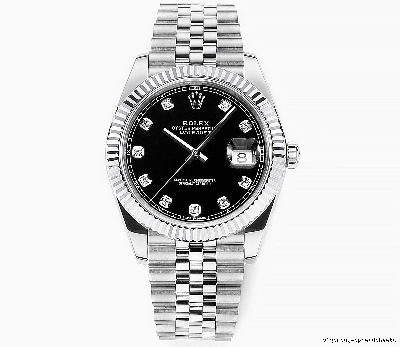 Occasion Rolex Datejust Automatic Watch - Silver And Black