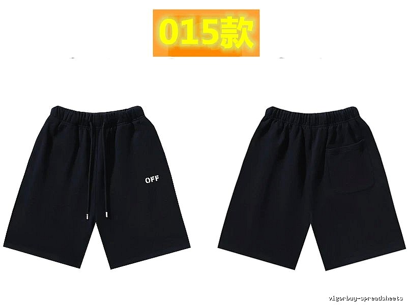 Off-White minimalist-style black shorts