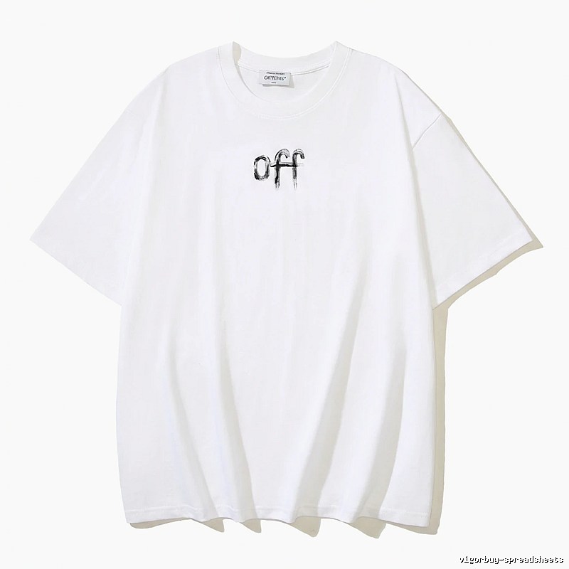 Off-White minimalist style white T-shirt