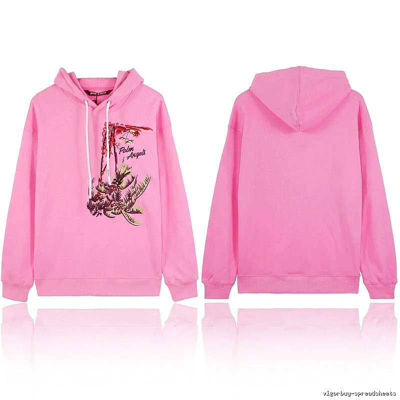 Palm Angels palm tree print pink sweatshirt