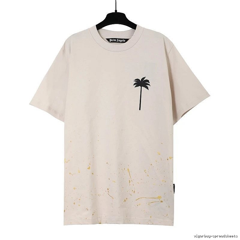 Palm Angels Resort Logo T-shirt White Palm Tree with Premium Look