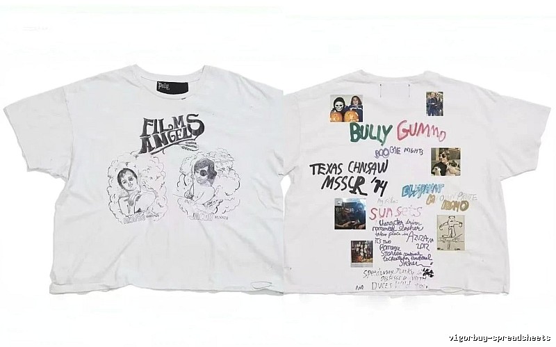 Paly Hollywood Graffiti Street Style White T-Shirt