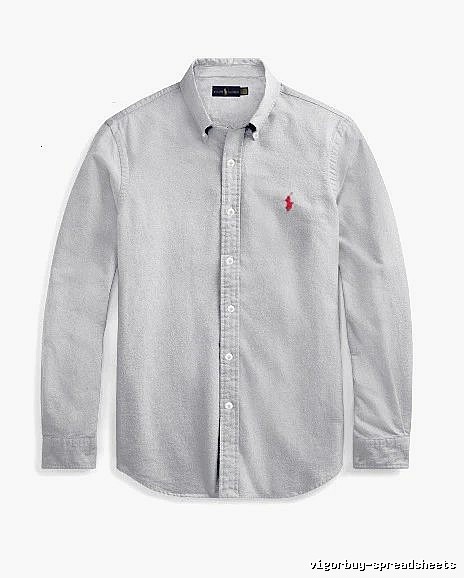 Ralph Lauren Gray Button-Down Shirt Streetwear Look