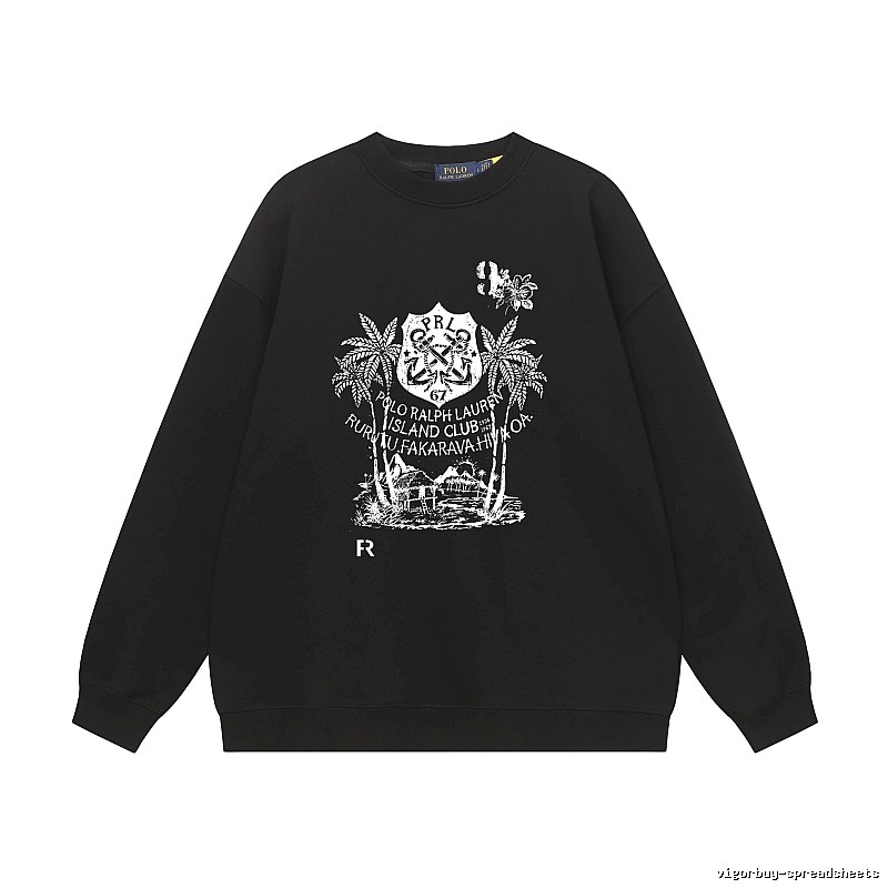 Ralph Lauren island-style black sweatshirt