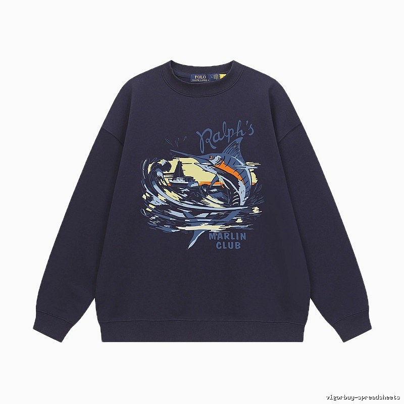 Ralph Lauren Marin Club Navy Blue Sweatshirt