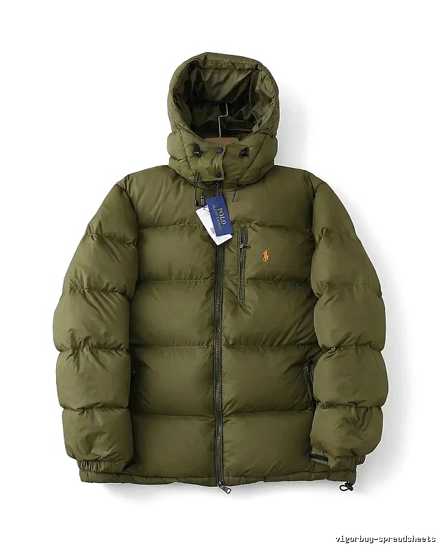Ralph Lauren Polo Military Green Trendy Down Jacket