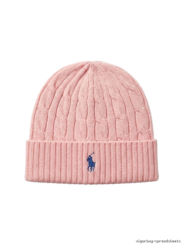 Ralph Lauren Polo Pink Knitted Hat