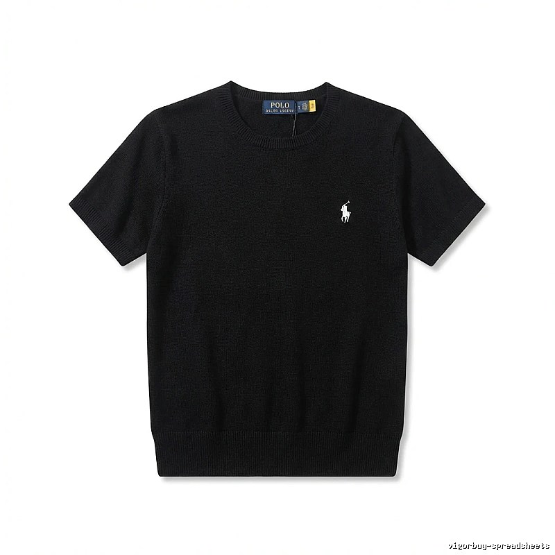 Ralph Lauren Polo series black short-sleeved shirts
