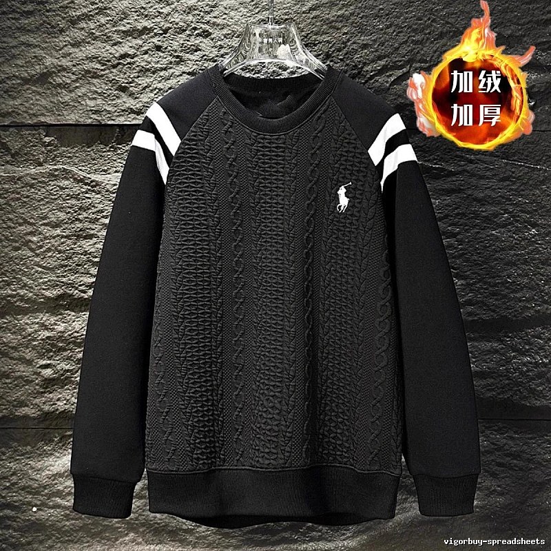 Ralph Lauren retro-style black sweatshirt