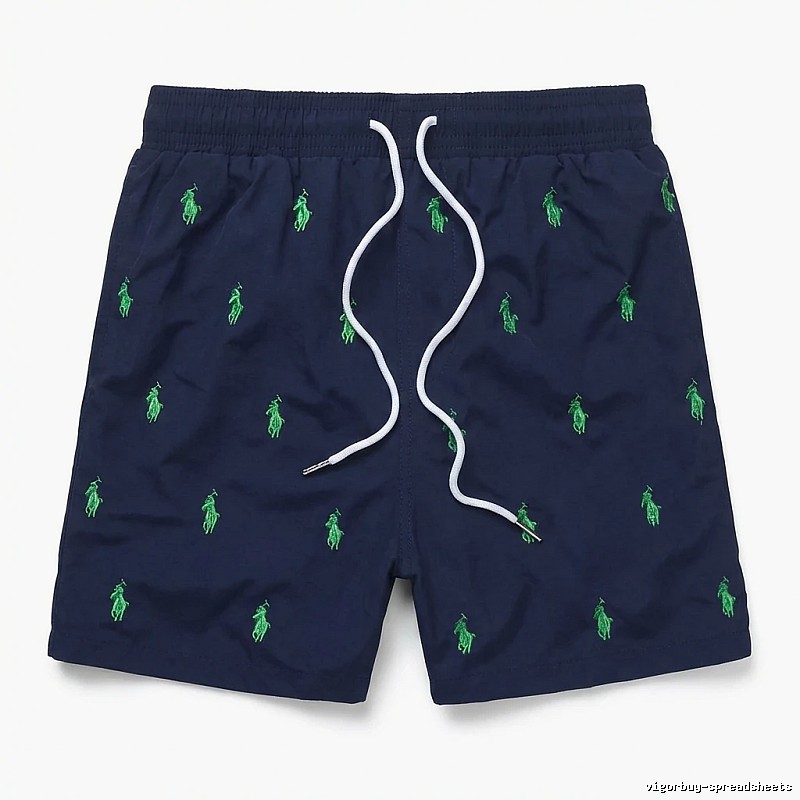 Ralph Lauren retro-style dark blue shorts