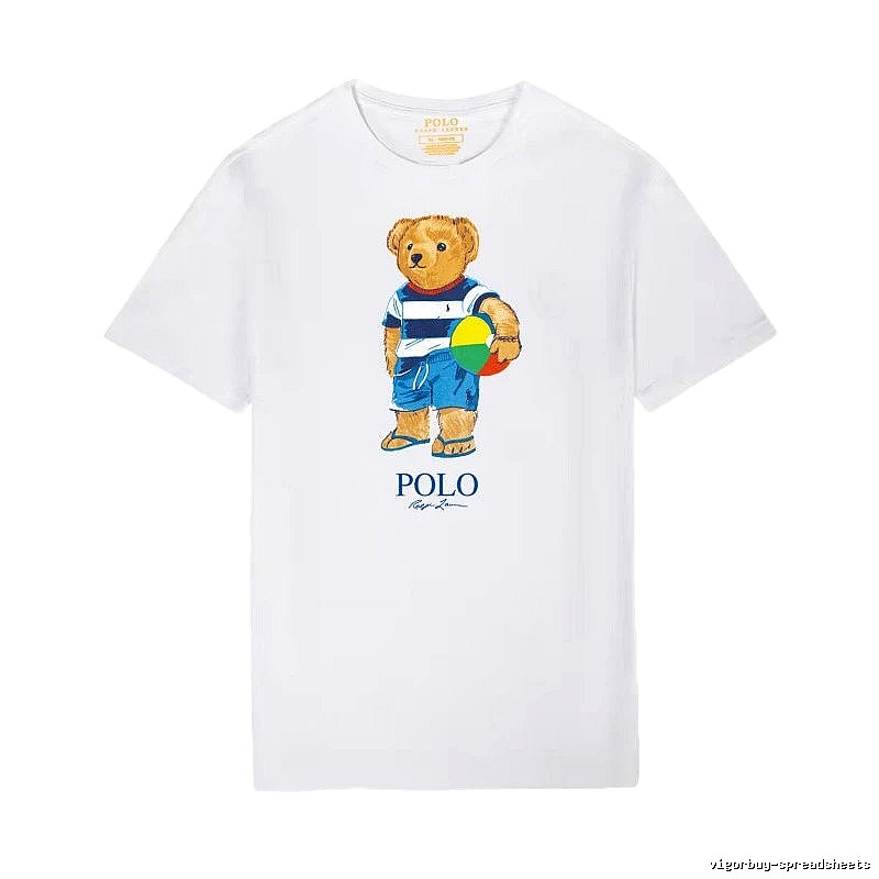 Ralph Lauren white T-shirt with teddy bear print