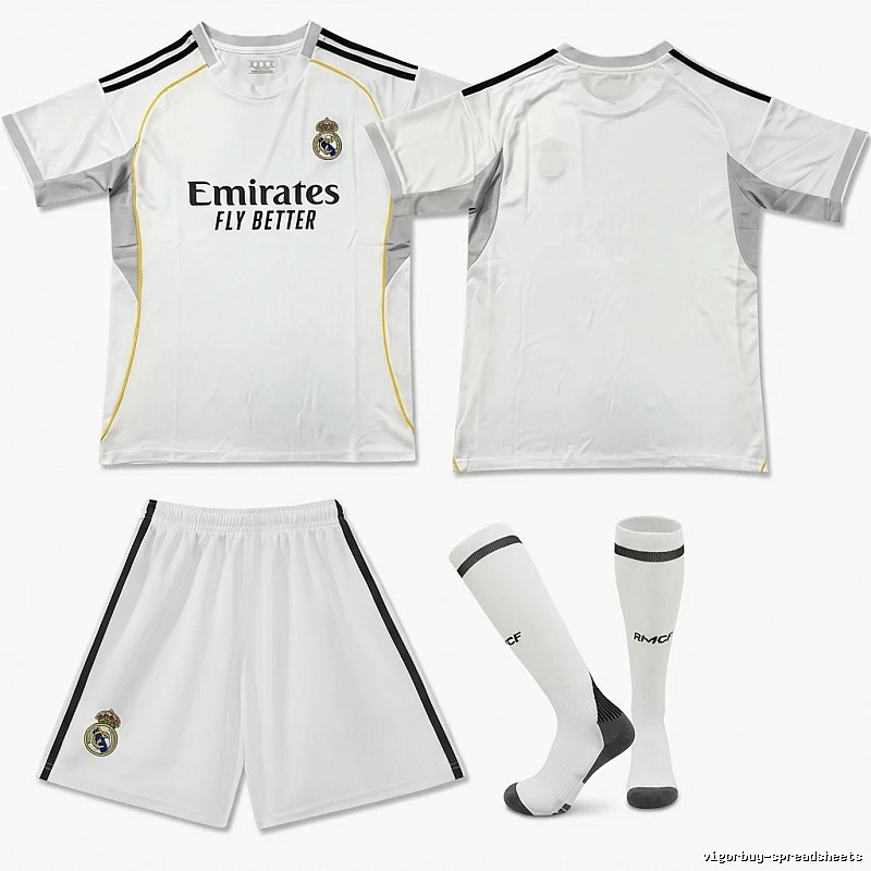 Real Madrid home court sportswear set