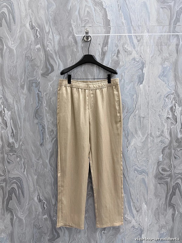 Relaxed Trousers - elastic waist and clean straight drape for casual