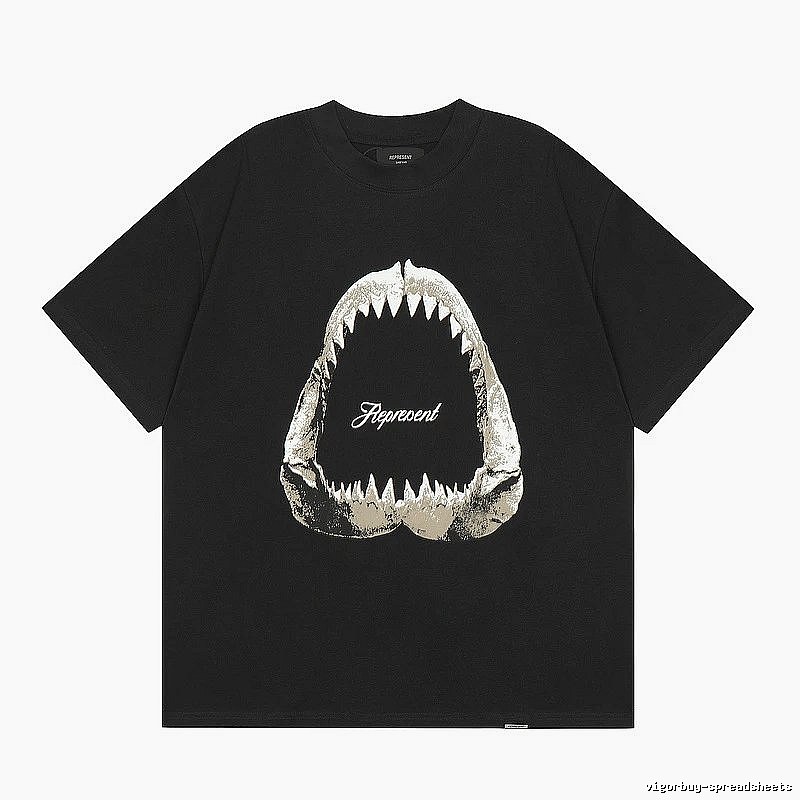 Represent Black Style 853 Owners Club T-Shirt Everyday Rotation Logo