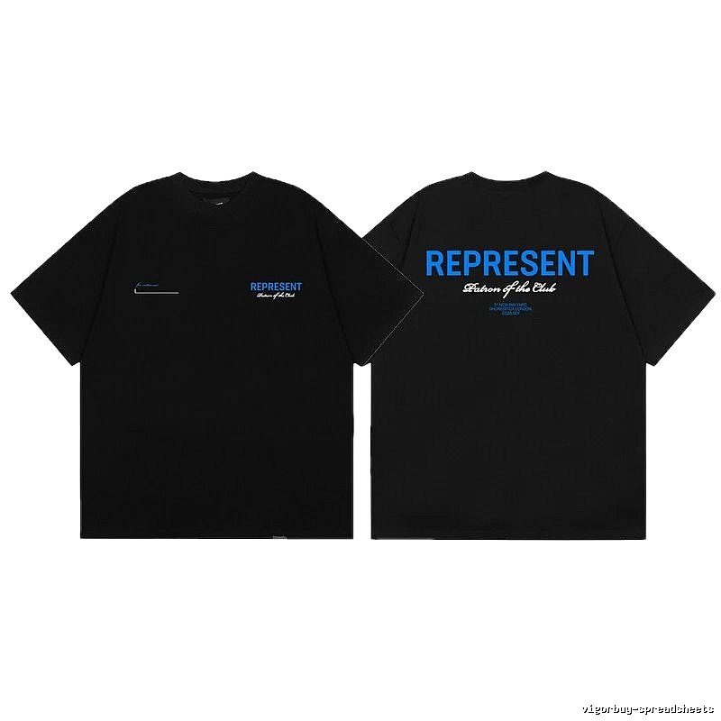 REPRESENT Club High Street Black T-Shirt