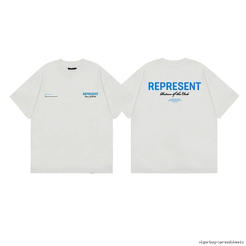 Represent Club High Street Style White T-Shirt