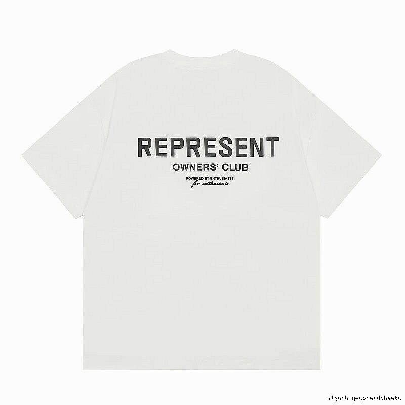 Represent White Style 801 Owners Club T-Shirt Color Pop Logo
