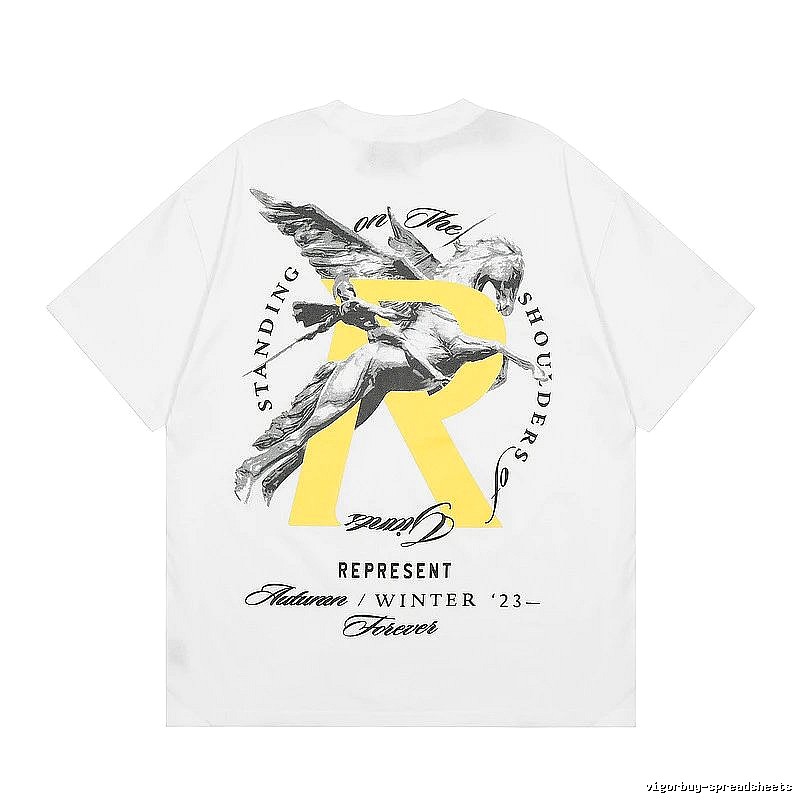 Represent White Style 857 Owners Club T-Shirt Statement Graphic Logo