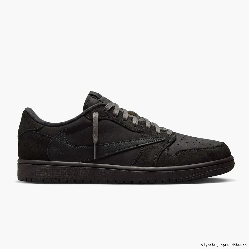 Retro-style black Jordan AJ1 shoes