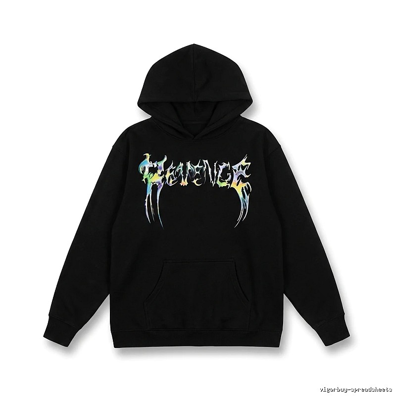 Revenge Colorful Style Black Hoodie
