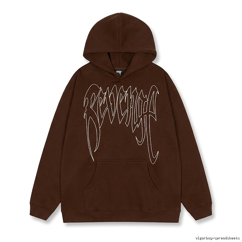 Revenge Gothic Style Dark Coffee Hoodie