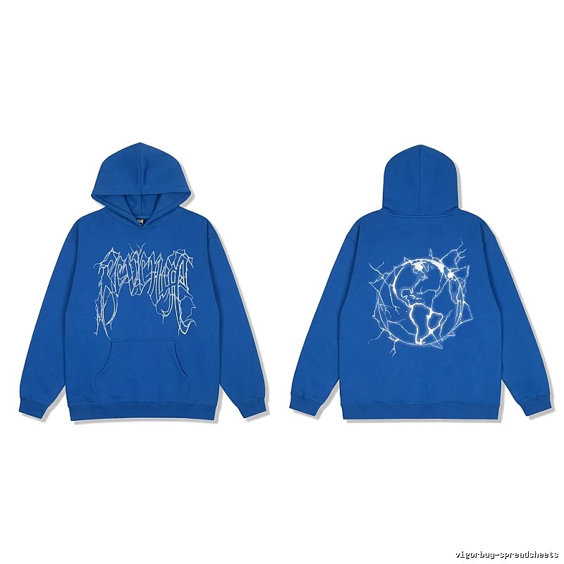Revenge Lightning Wind Blue Hoodie
