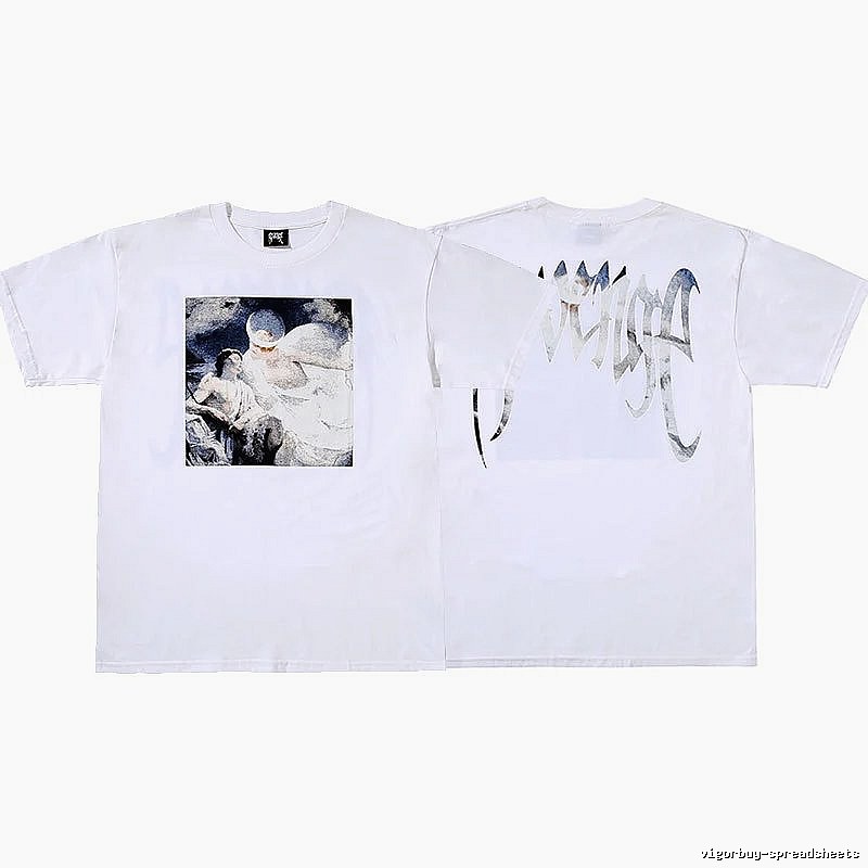 Revenge White Skull Graphic T-Shirt Resort Wear
