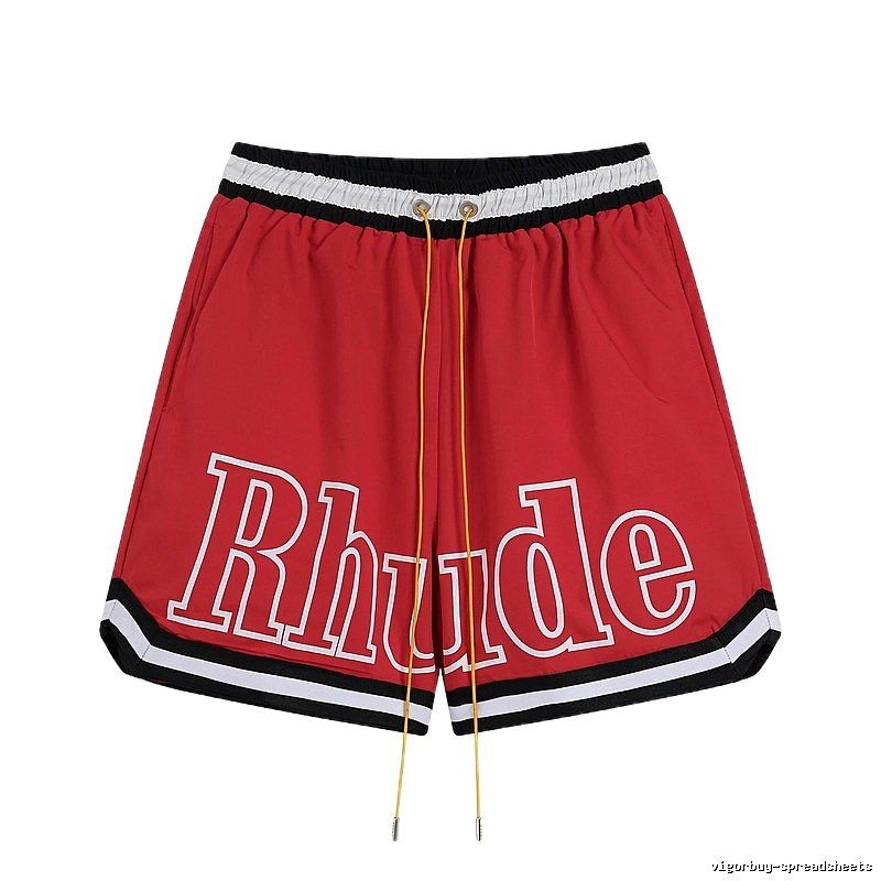 RHUDE sporty red shorts