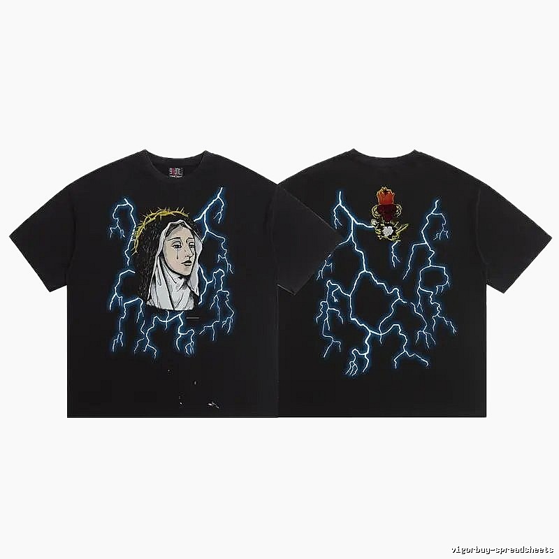 SAINT Our Lady of Lightning High Street Style Black T-Shirt