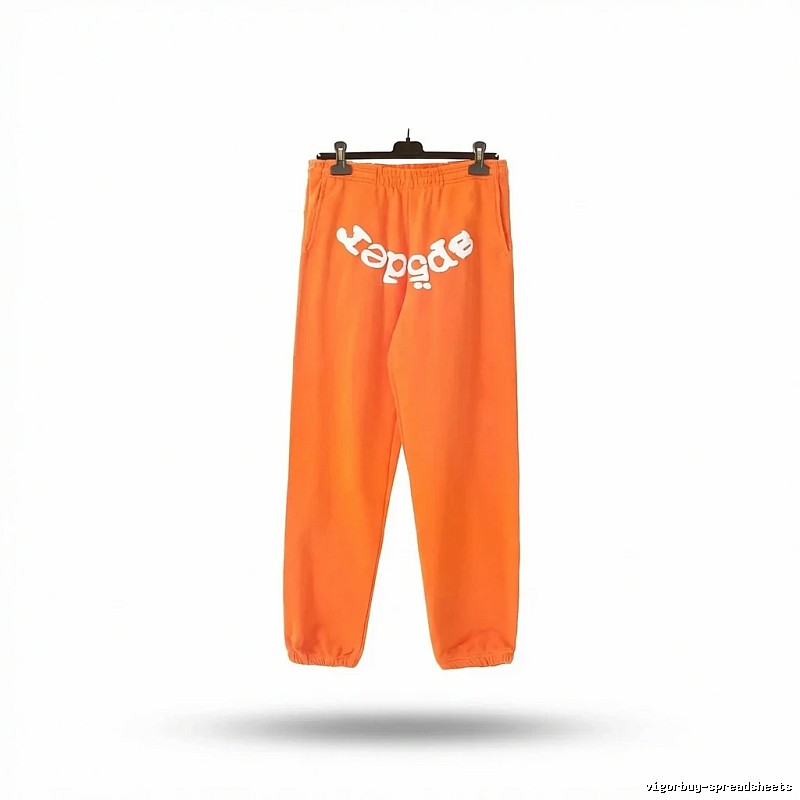 Sp5der Orange Trendy and Cool Casual Pants