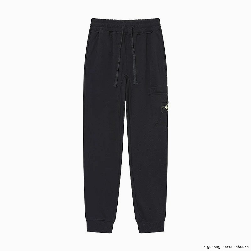 Stone Island Compass Series Street Style Black Sweatpants