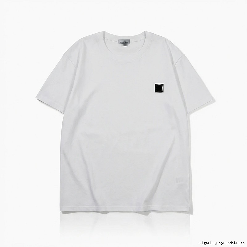 Stone Island minimalist style white T-shirt