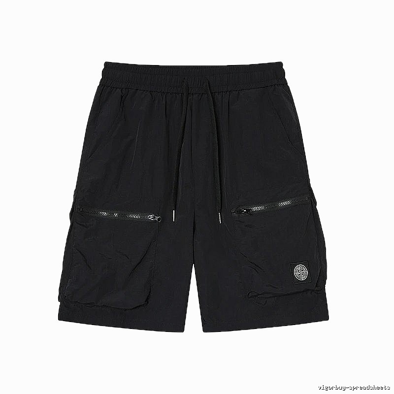 Stone Island Technical Workwear Style Black Shorts