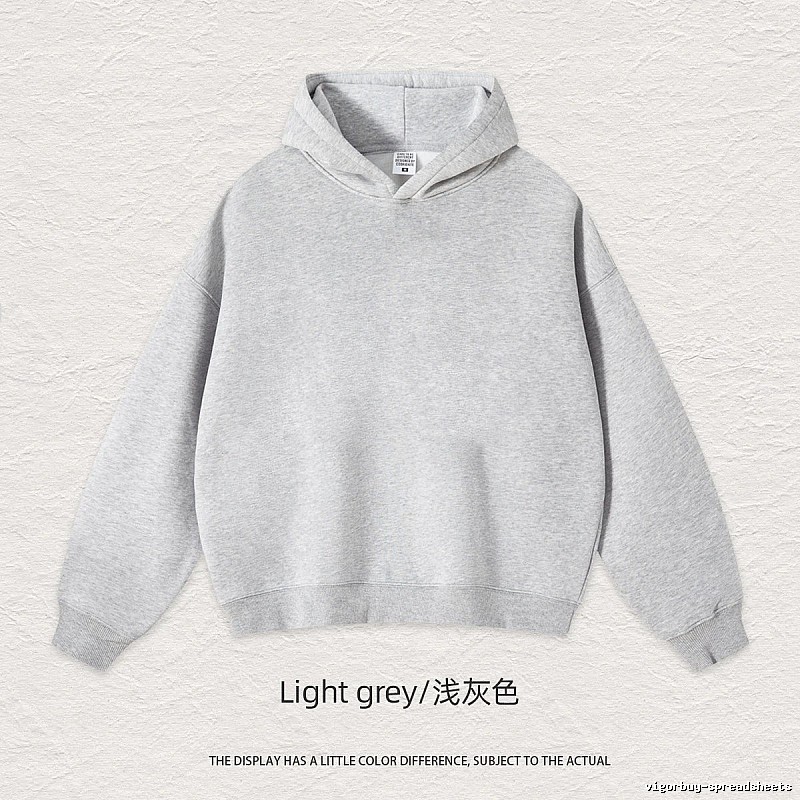 Streetwear Blank pullover hoodie Black Minimal A with Logo Accent