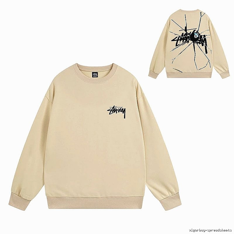 Stussy Beige Style 536 Graphic SweatShirt Resort Wear