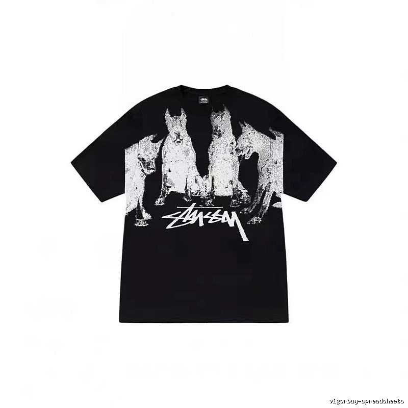 Stussy Classic Graphic T-shirt Black White Stussy for Daily Styling