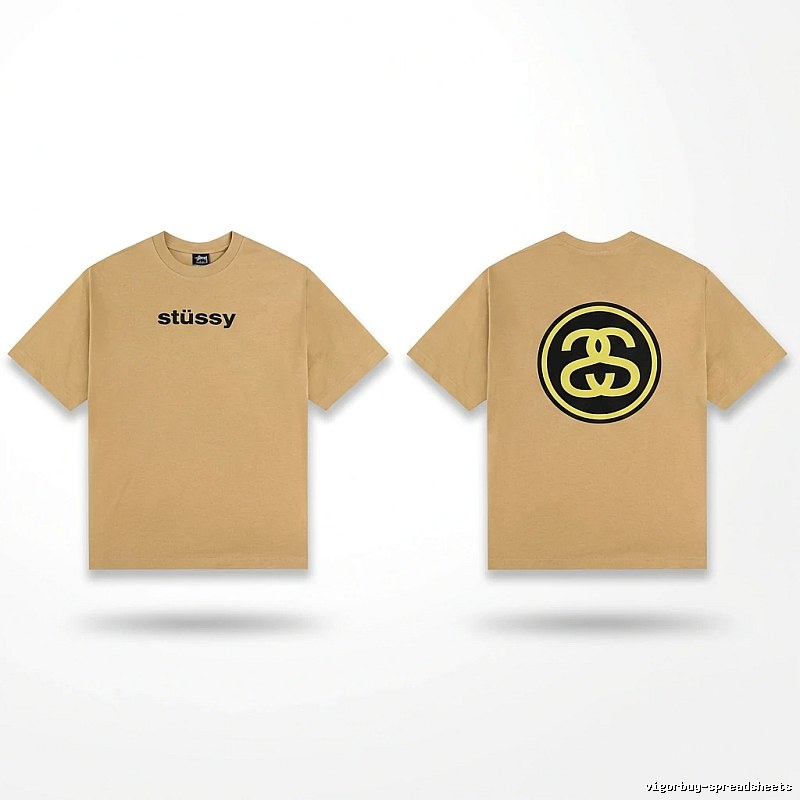 Stussy classic khaki short-sleeve