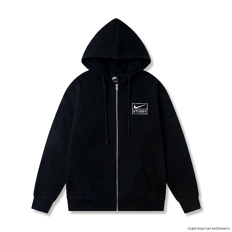 Stussy co-branded black hoodie