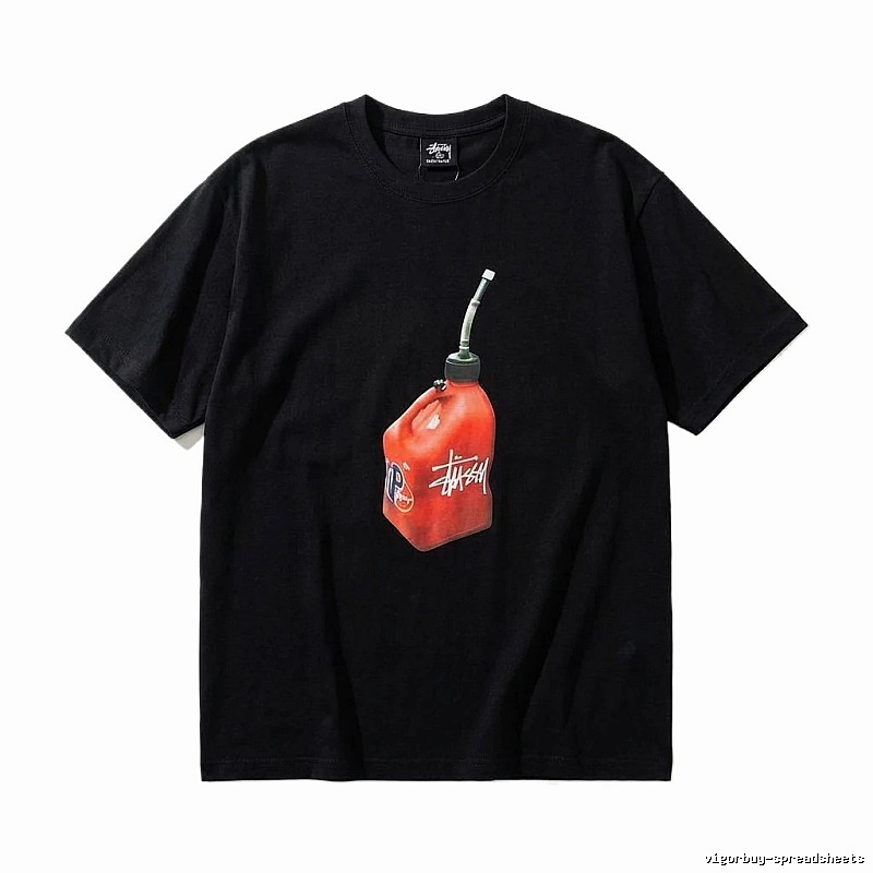 Stussy graffiti-style black T-shirt
