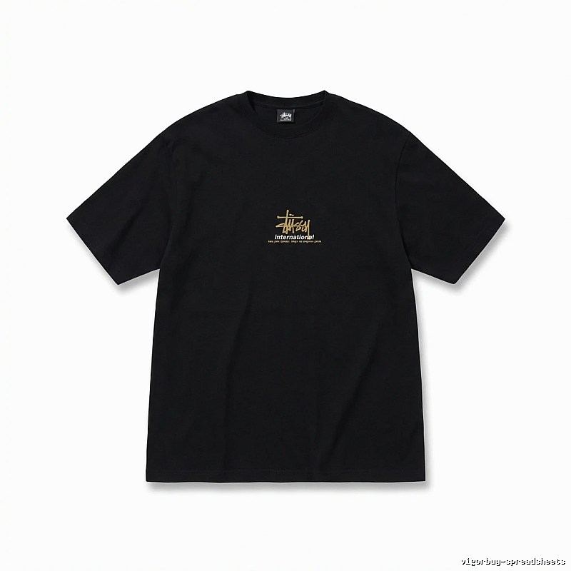 Stussy International Style Black T-shirt