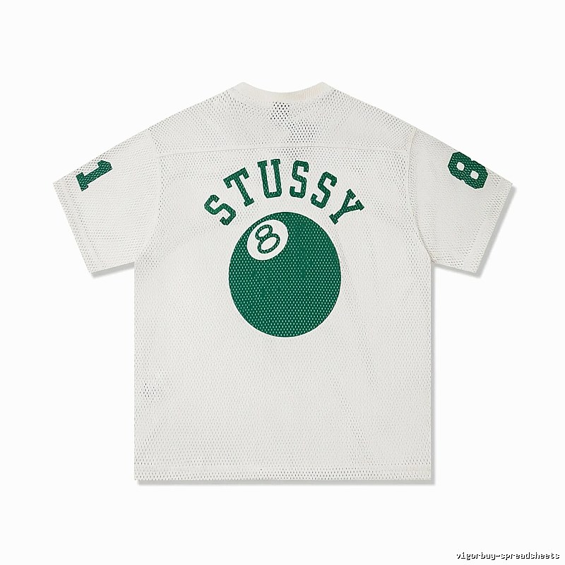 Stussy No.8 Ball White Trendy T-shirt